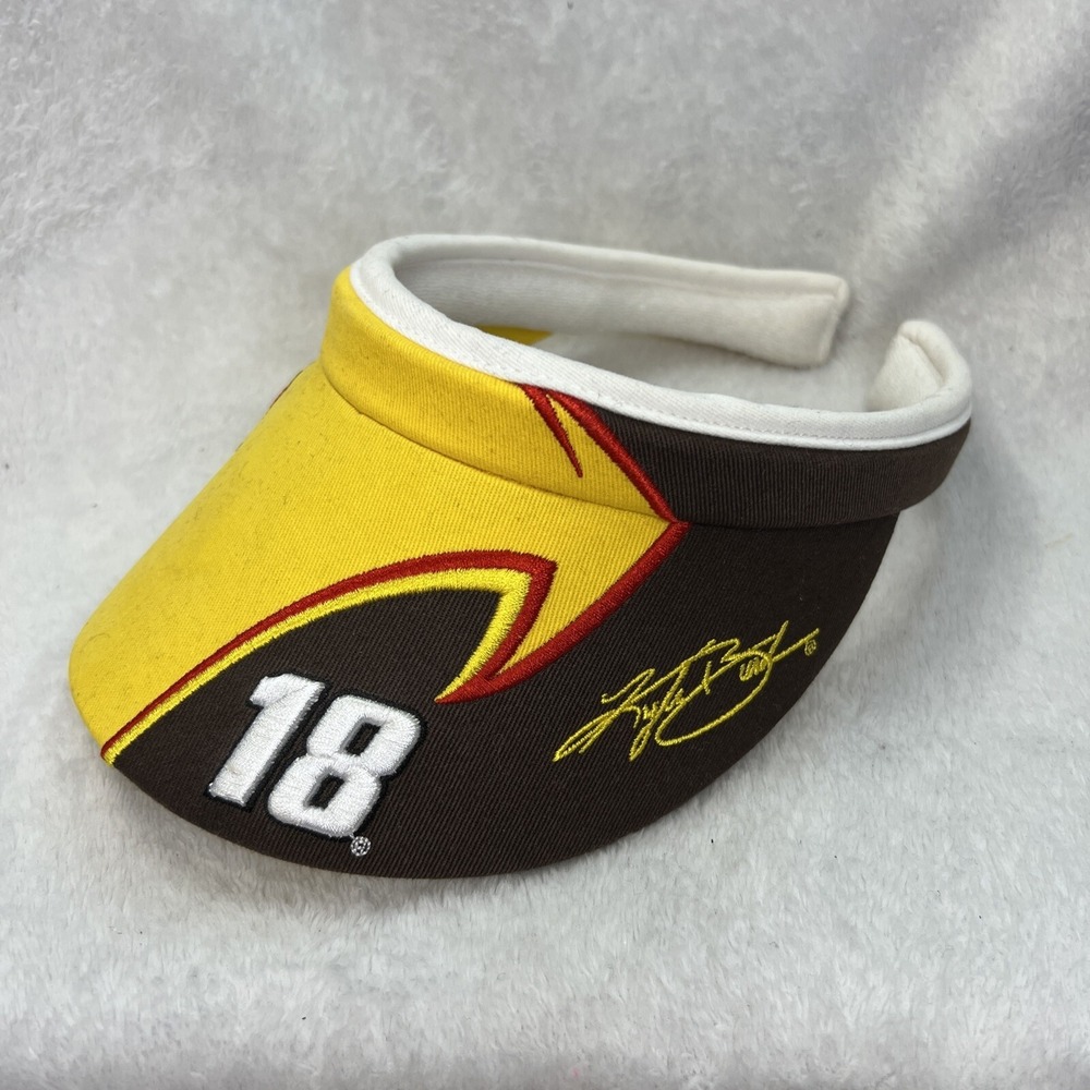 M & M 2013 #18 Kyle Busch NASCAR Chase Authentics Yellow Visor Open Back
